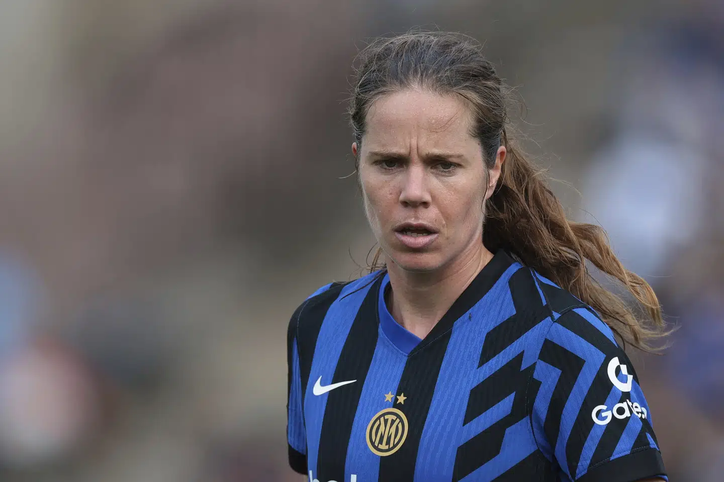 32-årige Sofie Junge Pedersen stammer fra Aarhus og indledte karrieren i Skovbakken. Siden 2023 har hun spillet for Inter i Italien. (Arkivfoto).
