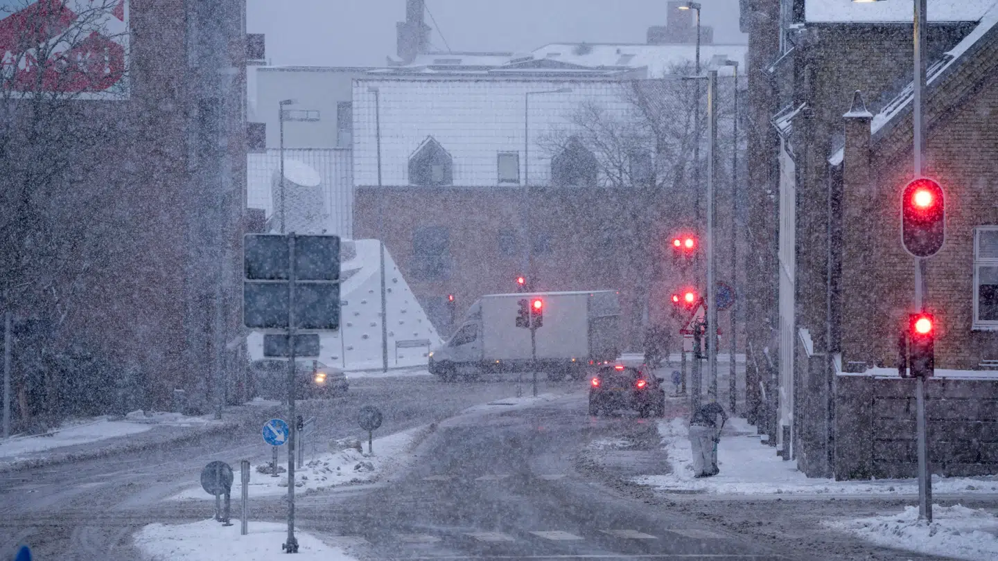 Arkivfoto fra det snevejr, der ramte os den 17. januar i år.