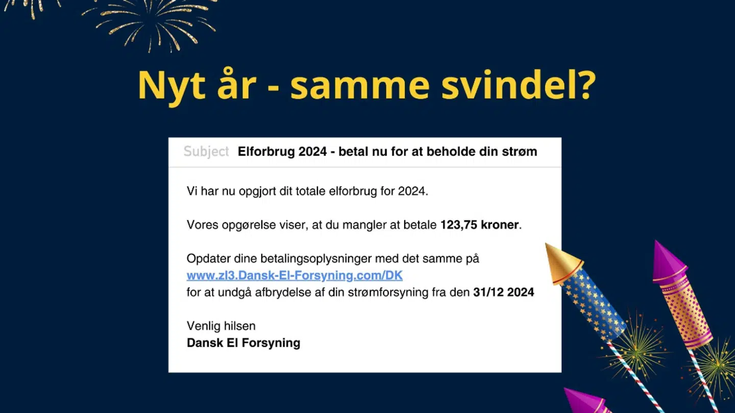 Sådan lyder det i en af de falske henvendelser, som politiet advarer mod.