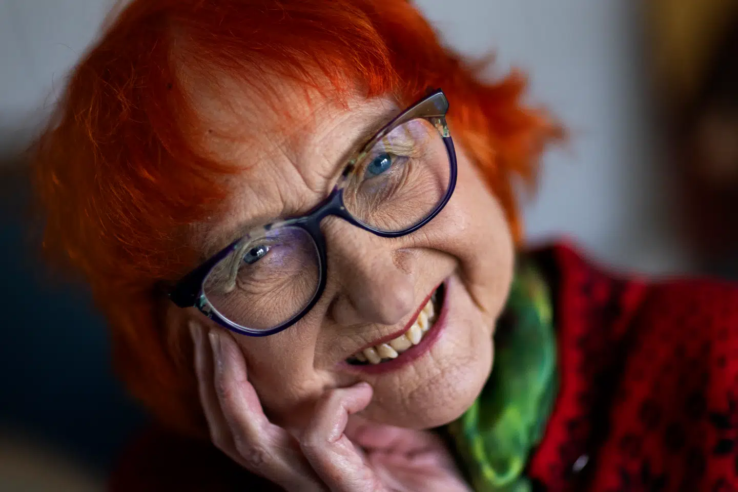 Jytte Abildstrøm, skuespiller og tidligere teaterleder, fylder 90 år. Fotograferet i sit hjem i Roskilde.