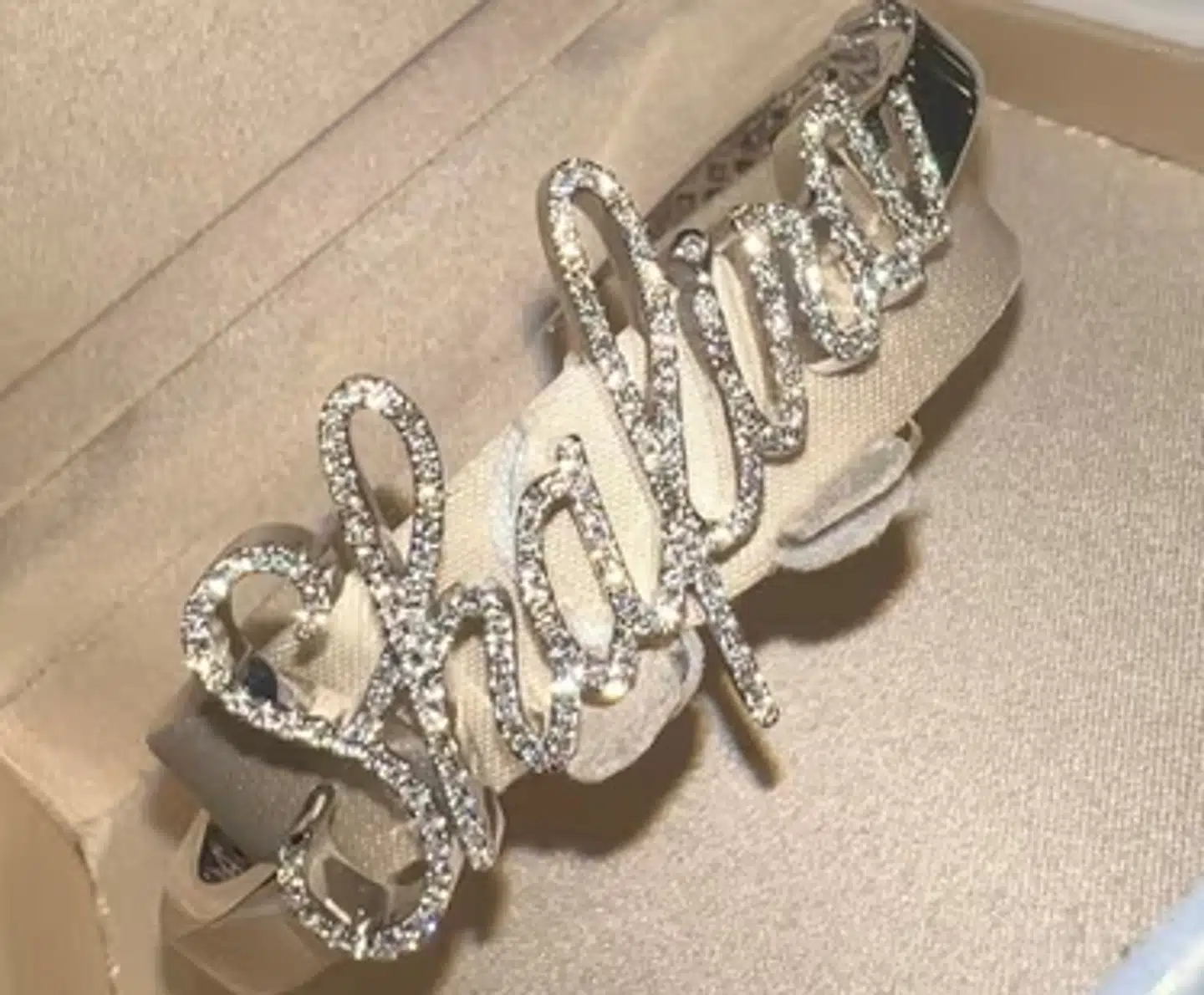 Et af smykkerne, som indbrudstyven formåede at få med sig ud af det store palæ i London.