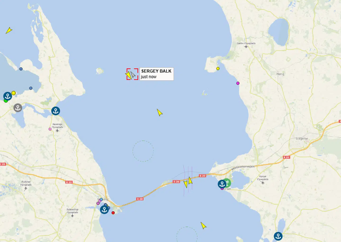 Her befinder den russiske ubåd sig i skrivende stund.