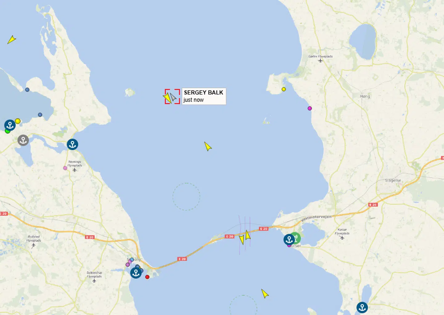 Her befinder den russiske ubåd sig i skrivende stund.