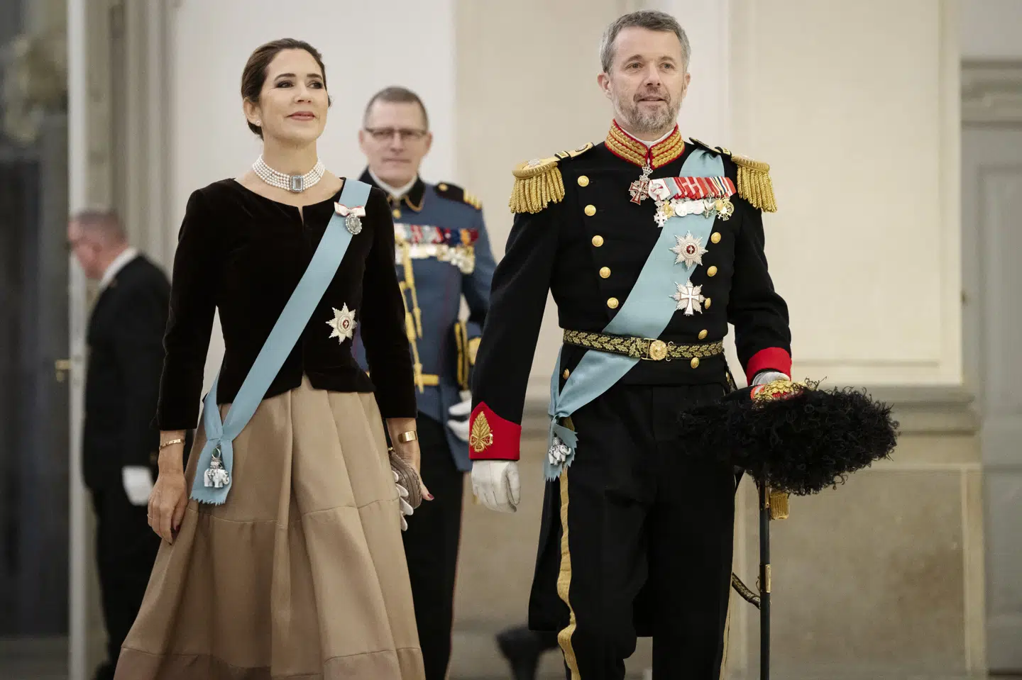 For første gang som konge og dronning er kong Frederik og dronning Mary vært for de kongelige nytårskure. (Arkivfoto).