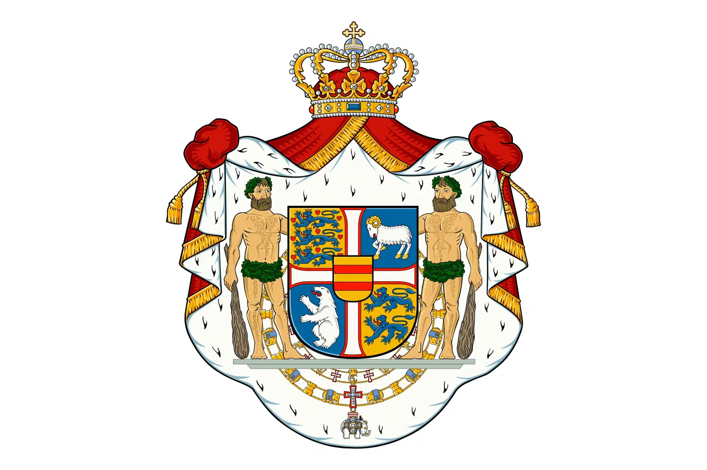 Kong Frederik har justeret i det gamle kongevåben, så der blandt andet er mere plads til Grønland og Færøerne.