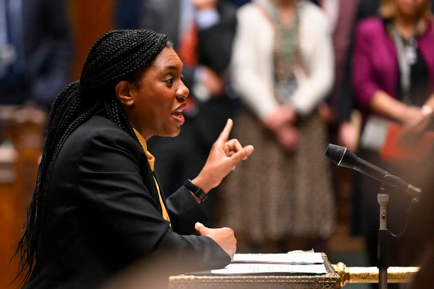 Det Konservative Partis leder Kemi Badenoch. Foto: AFP, Scanpix