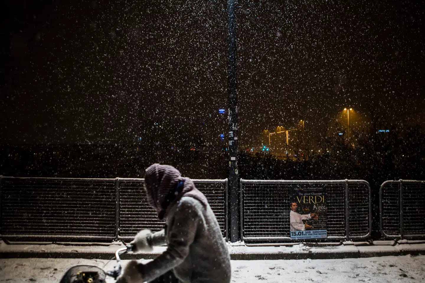 Sneen ventes at falde over København midt i morgentrafikken fredag. Billedet er fra en vintermorgen i København nogle år tilbage.