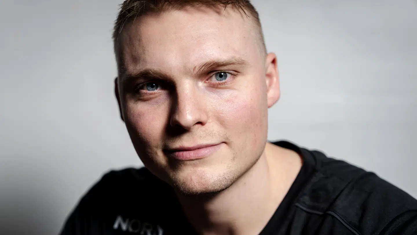 Emil Bergholt under mediedag med Danmarks herrehåndboldlandshold på Hotel Marienlyst i Helsingør fredag den 3. januar 2025.. (Foto: Mads Claus Rasmussen/Ritzau Scanpix)