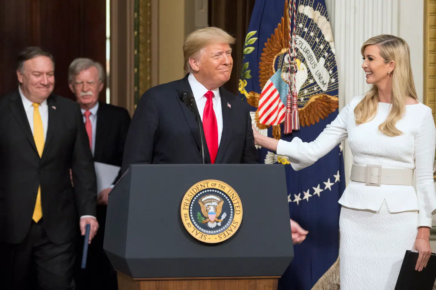 John Bolton var Donald Trumps nationale sikkerhedsrådgiver indtil 2019, hvor han blev fyret af Donald Trump. Det blev siden tydeligt, at de to havde raget uklar med hinanden, og Bolton fortæller dele af sin side af sagen i bogen »The Room Where It Happened« om hans tid i Det Hvide Hus.