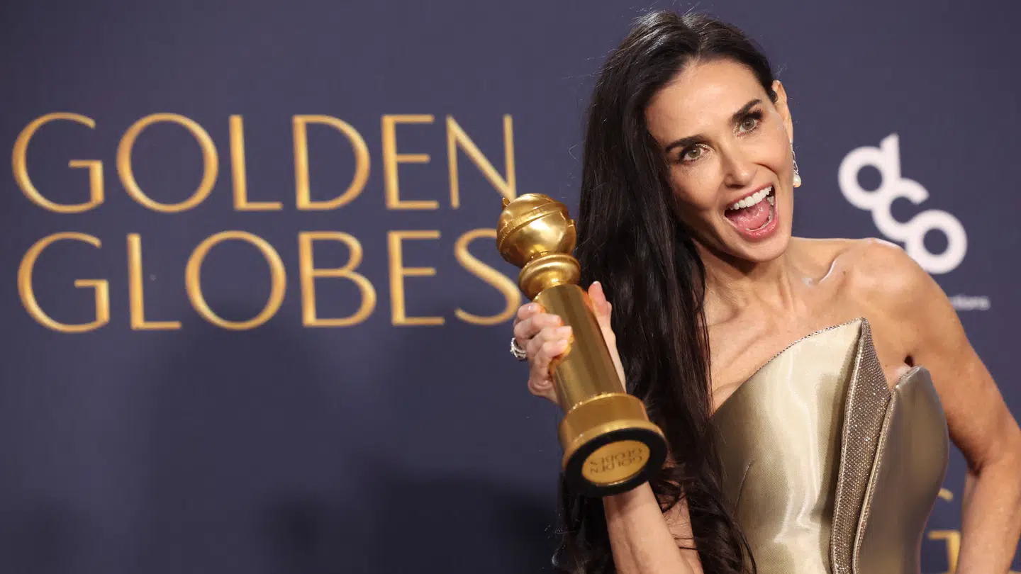 Demi Moore vandt en Golden Globe for sin rolle i 'The Substance'.