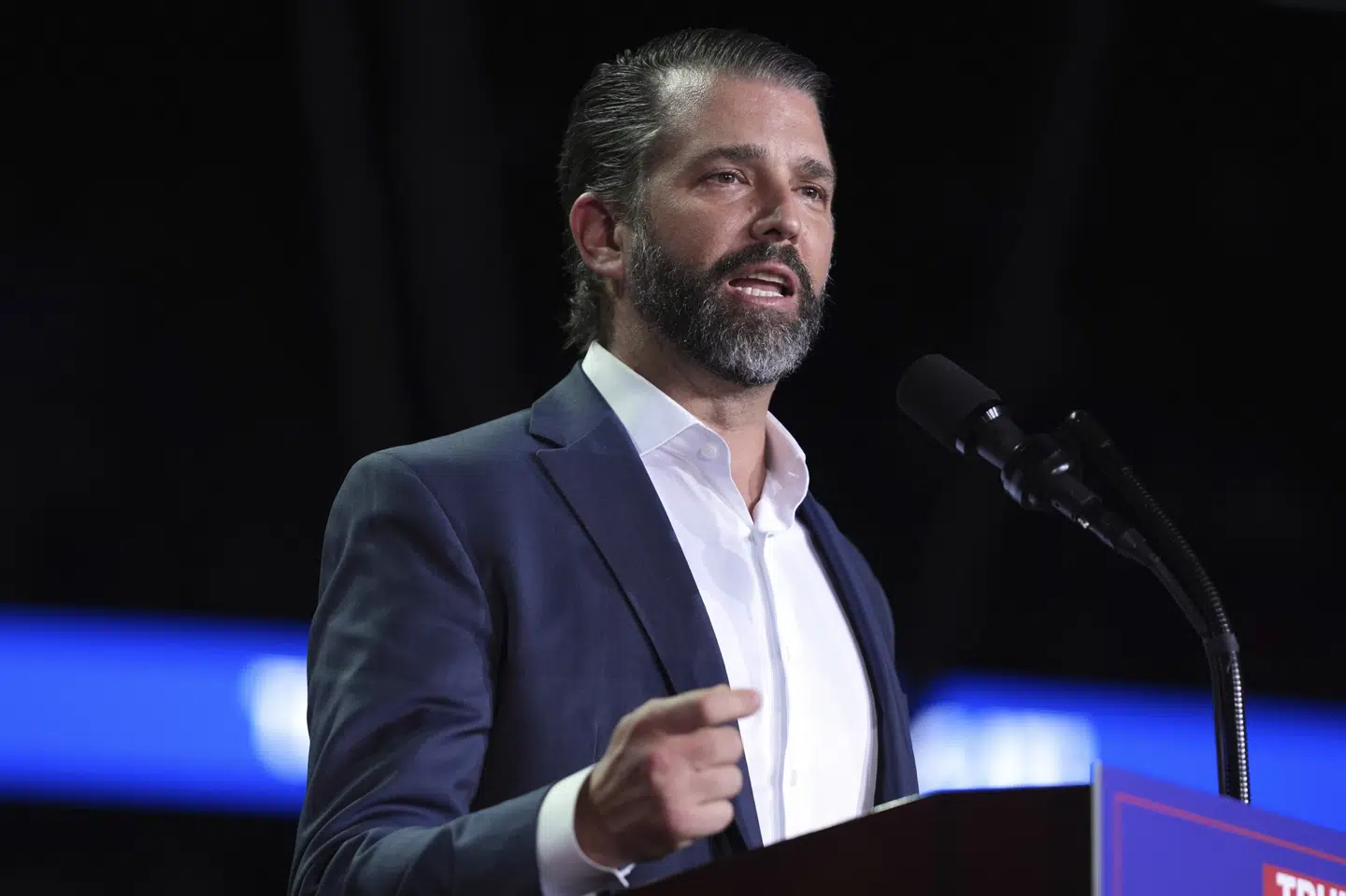 Donald Trump Jr. (billedet) er på vej til Grønland, bekræfter hans far, Donald Trump, på Truth Social.