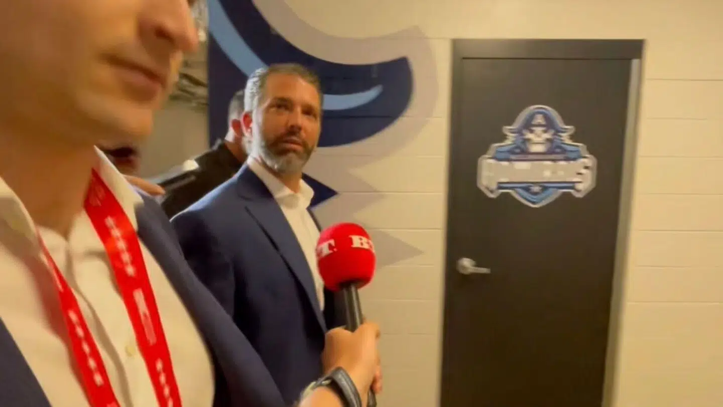 Donald Trump Jr. lander på Grønland tirsdag. Sådan så det ud, da B.T. mødte ham til sommerens republikanske partikonvent.