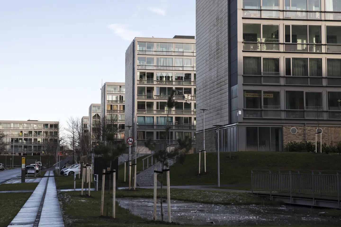 Bispehaven i Aarhus er det område, hvor Østjysk Bolig råder over flest lejemål. Flere end 500 lejemål i bebyggelsen administreres af den almene boligorganisation. (Arkivfoto).