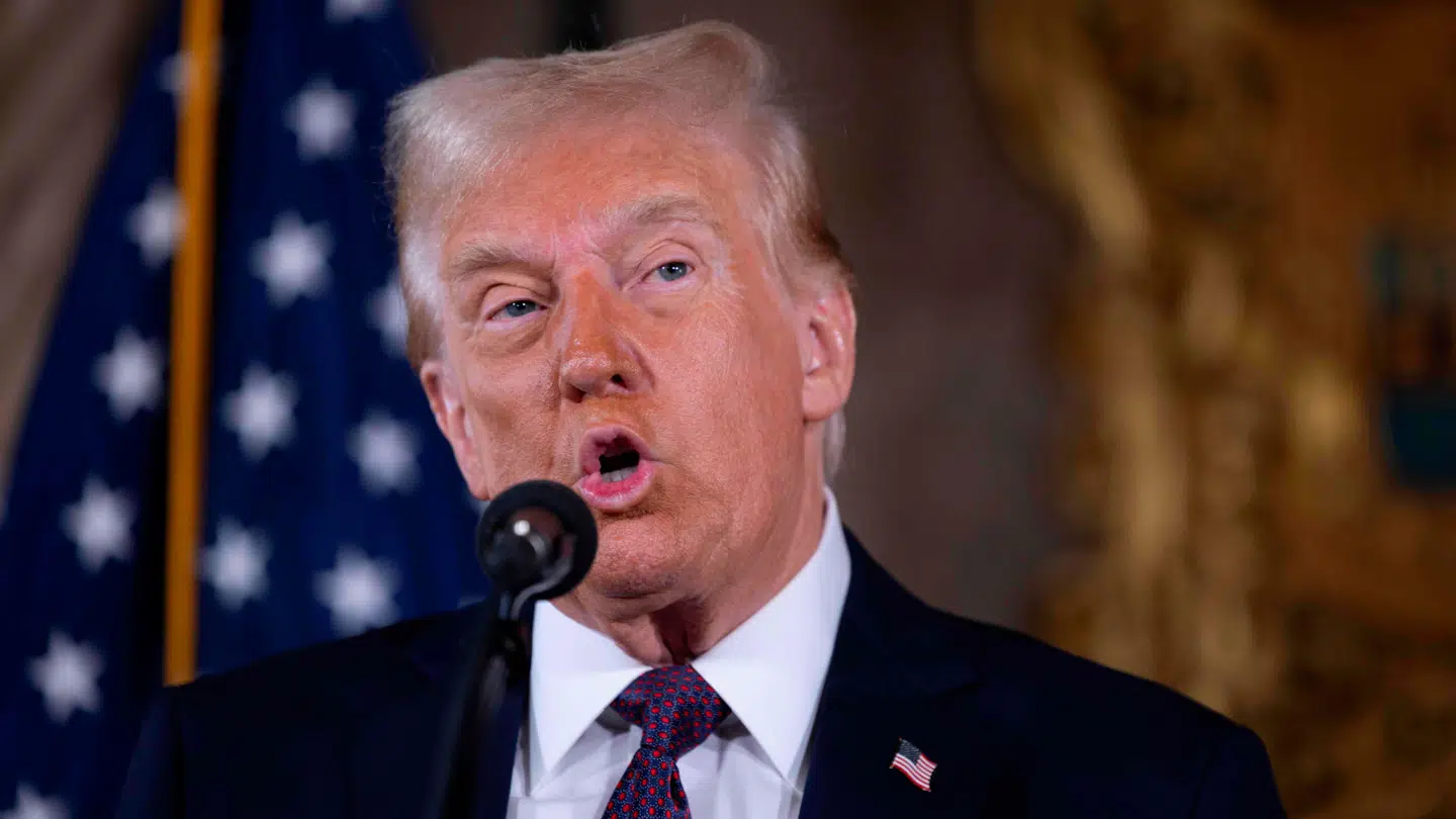 Donald Trumps udmelding om Grønland faldt på et pressemøde tirsdag i Mar-a-Lago.