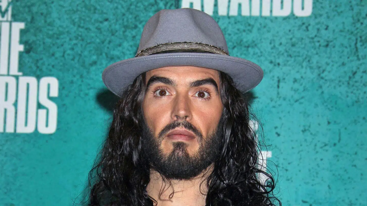 Den britiske komiker og skuespiller Russell Brand, fotograferet i 2023.