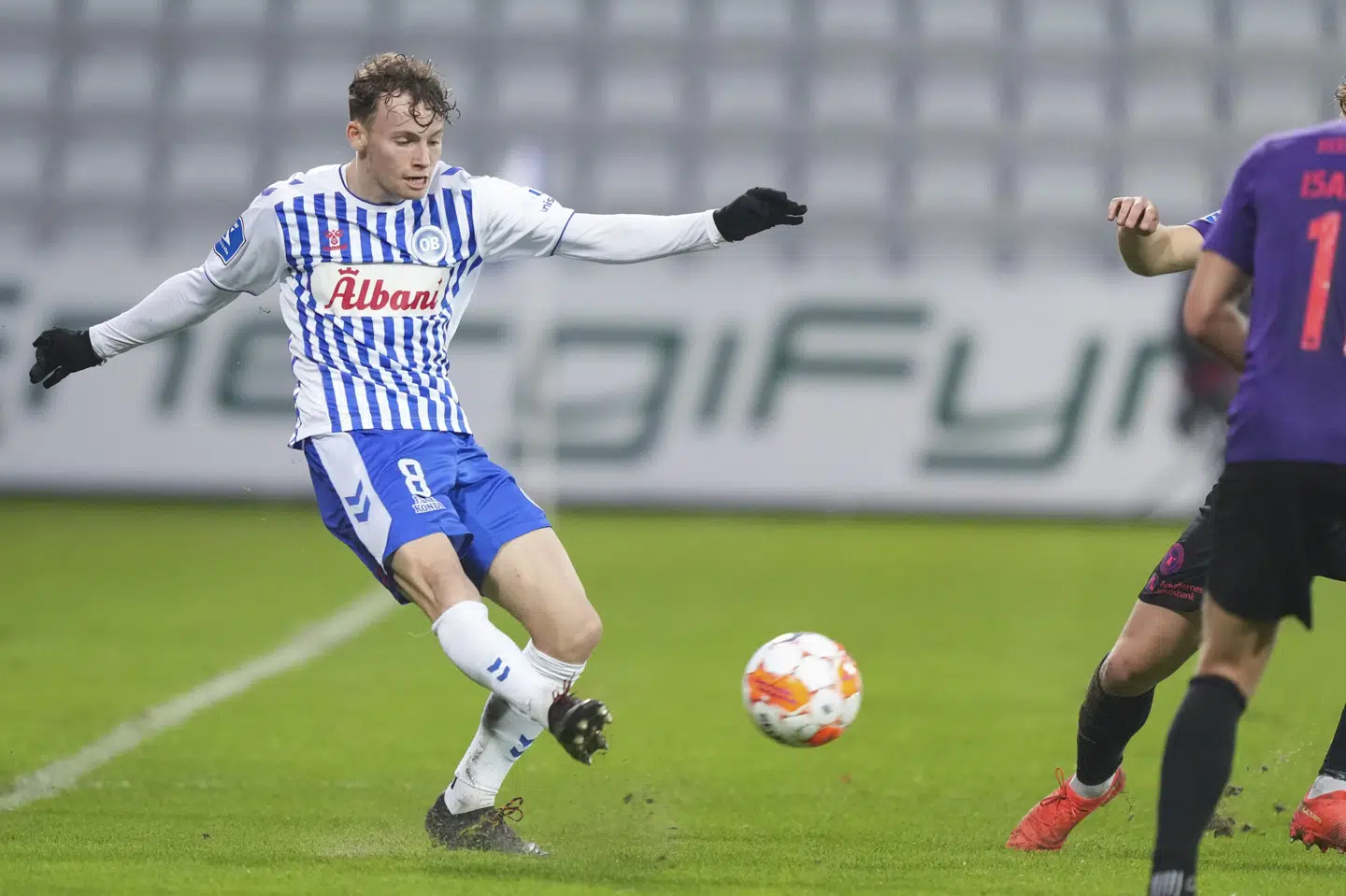 Jakob Breum spillede for OB, før han i 2023 skiftede til Go Ahead Eagles. (Arkivfoto).
