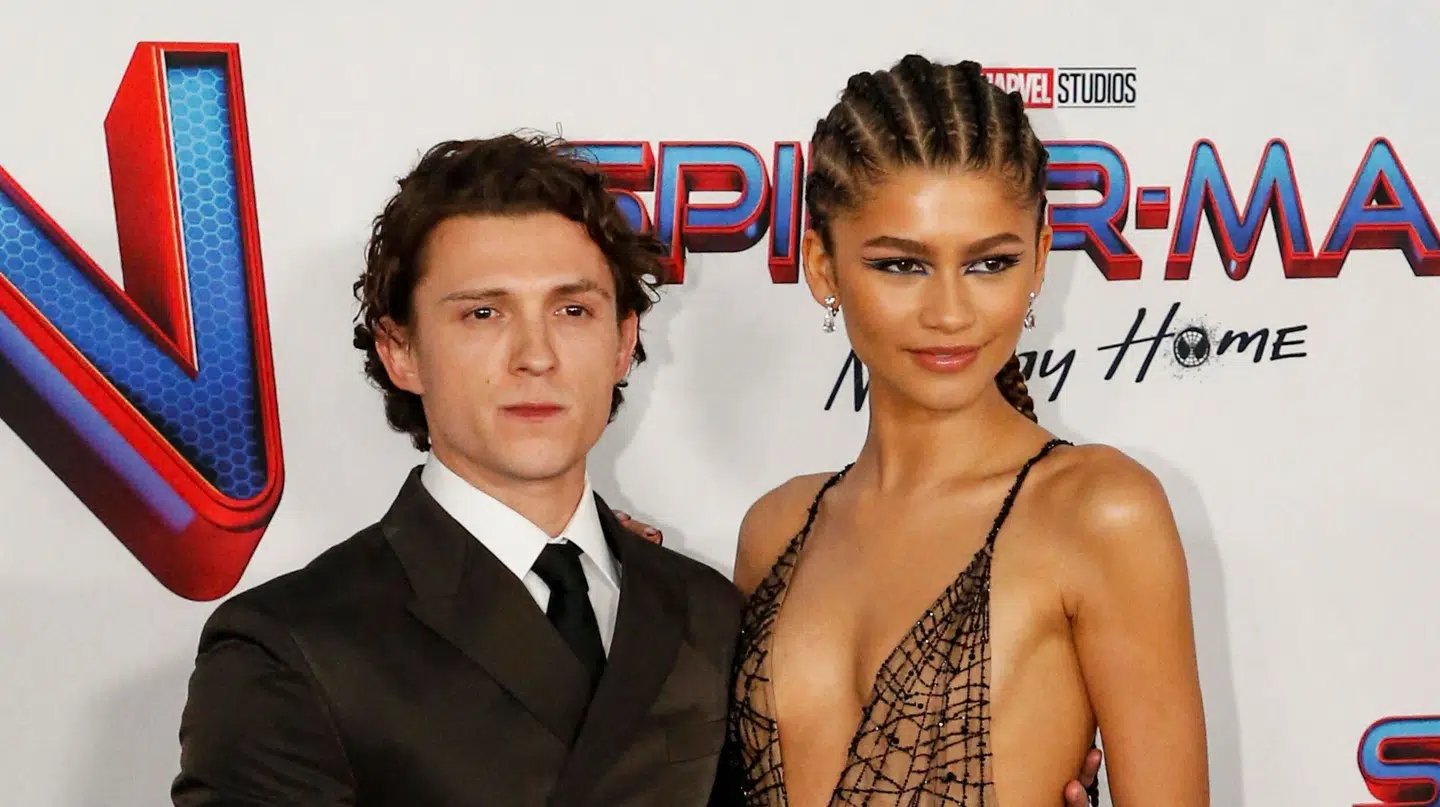 Tom Holland og Zendaya Maree Stoermer Coleman fotograferet ved premieren for Spiderman-filmen 'No Way Home' i 2021.