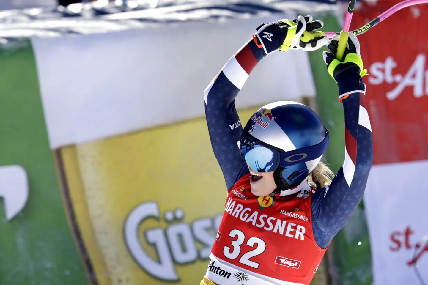 Lindsey Vonn kan være yderst tilfreds med sin sjetteplads i St. Anton.