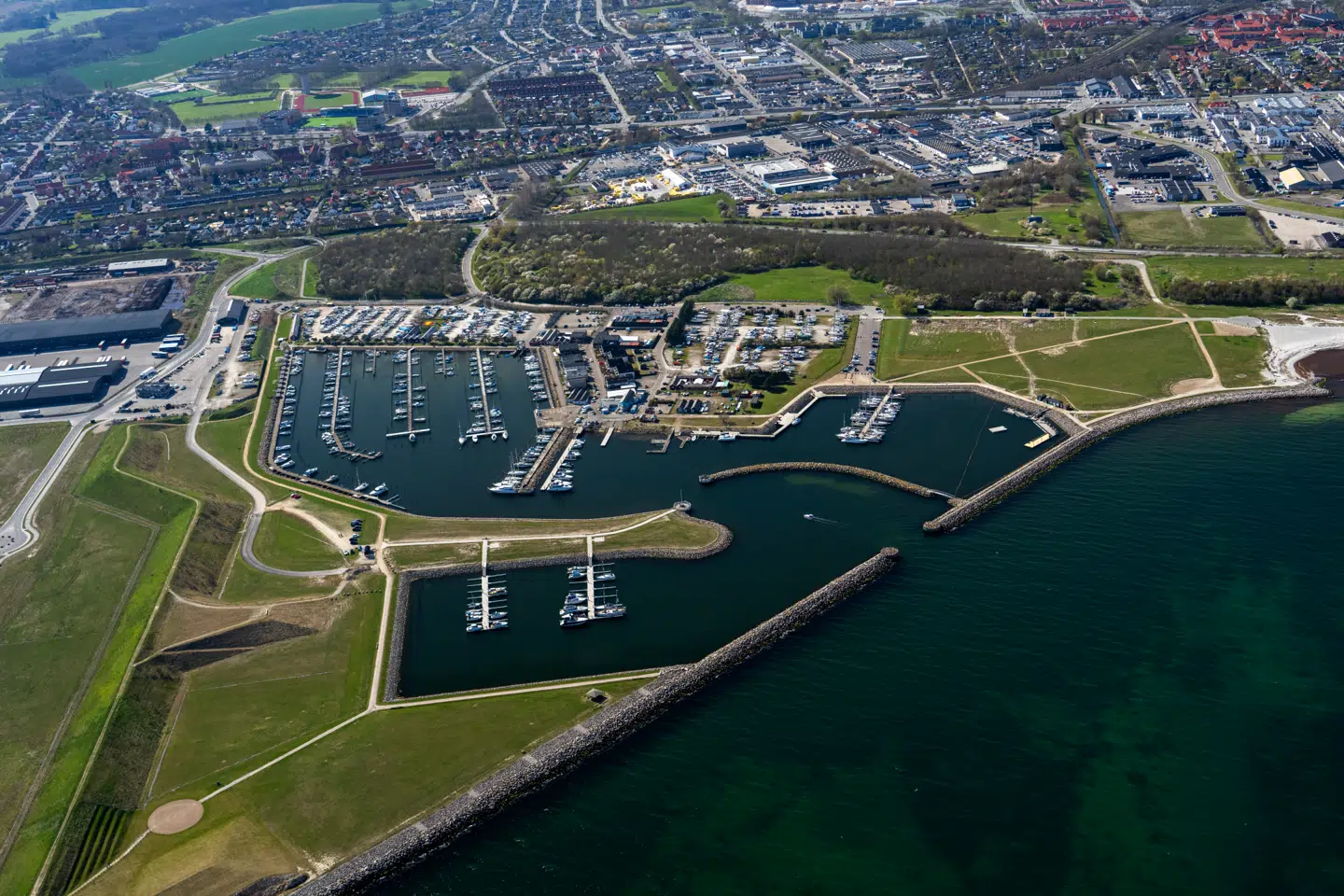 Køge Havn omdannes nogle gange til midlertidigt militært område.