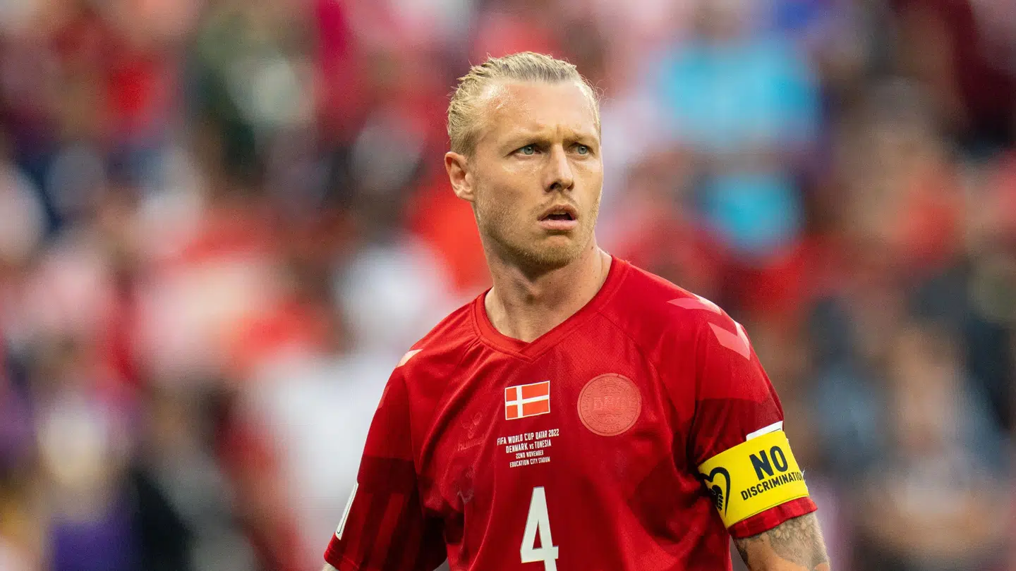 Simon Kjær er den danske landsholdsanfører med flest sejre gennem tiderne. Han nåede 132 landskampe i alt, inden han sagde stop efter EM sidste sommer.