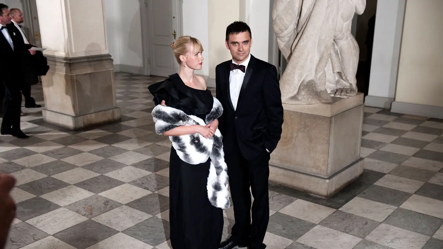 Simon Kvamm og hans hustru til kulturbal på Christiansborg i 2009.