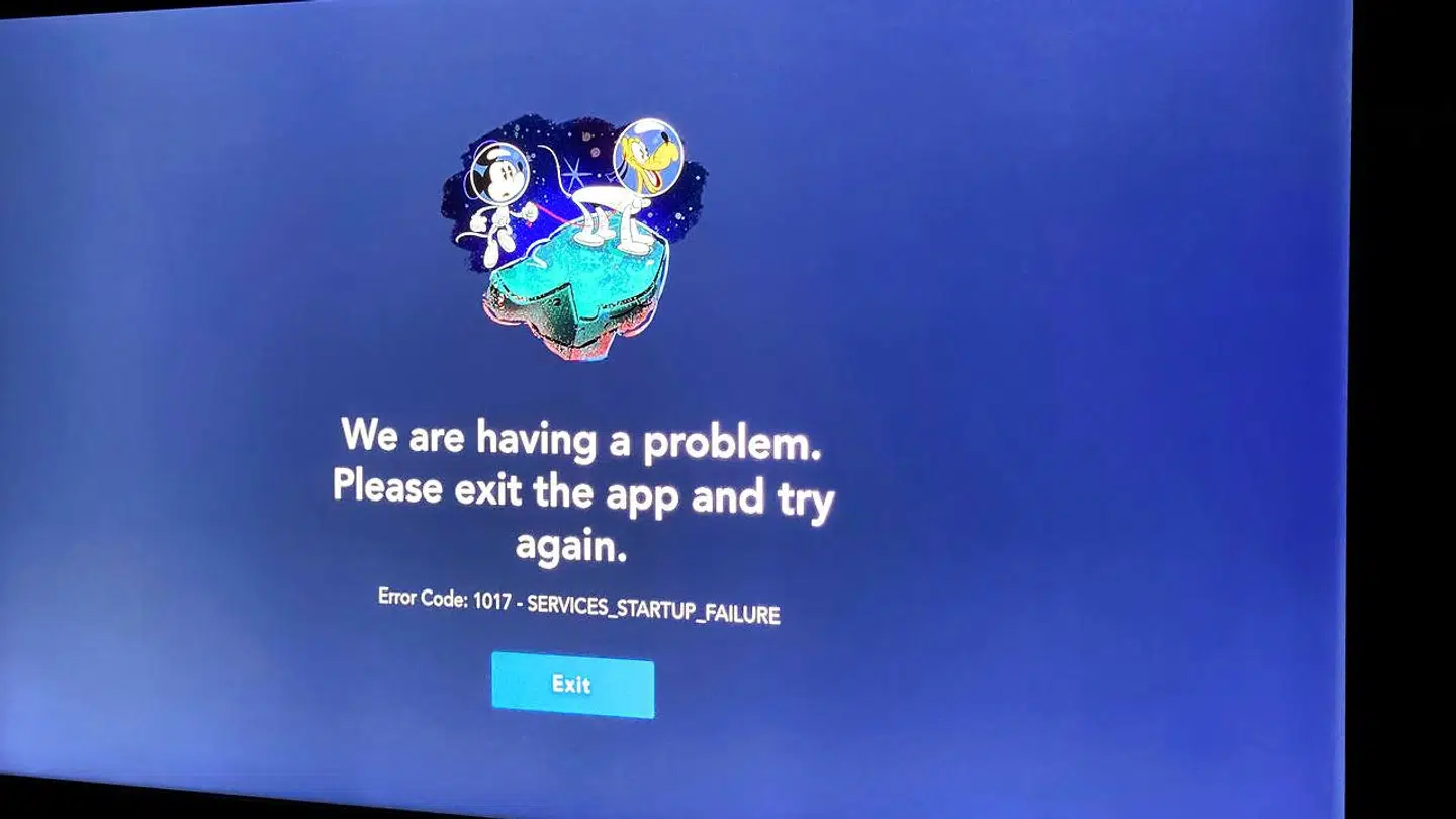 Her kan du se beskeden nogle Disney+ abbonnenter bliver mødt af.