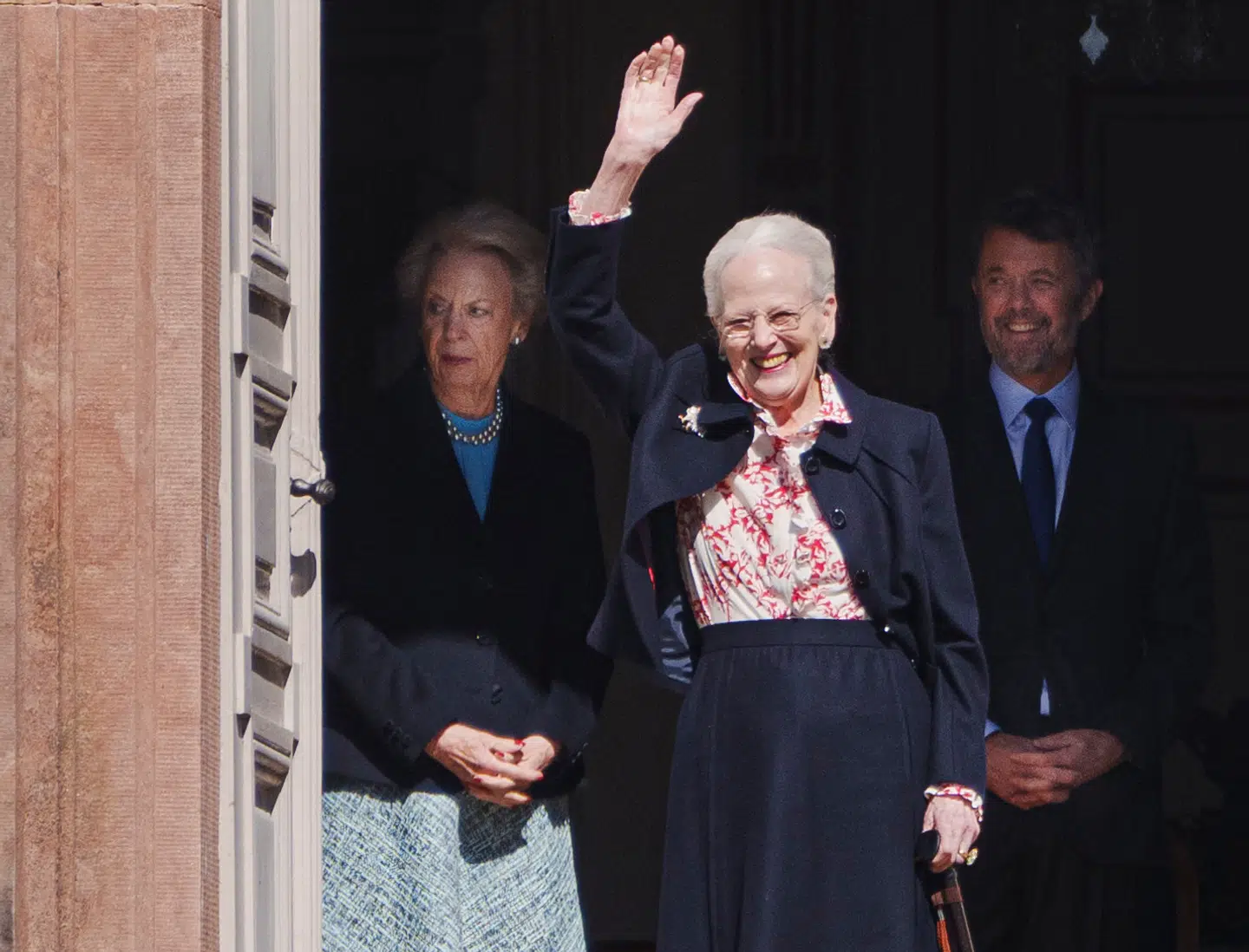 Dronning Margrethe fejrede sin 84-års fødselsdag sammen med kong Frederik, dronning Mary og prinsesse Benedikte på Fredensborg Slot den 16. april sidste år.