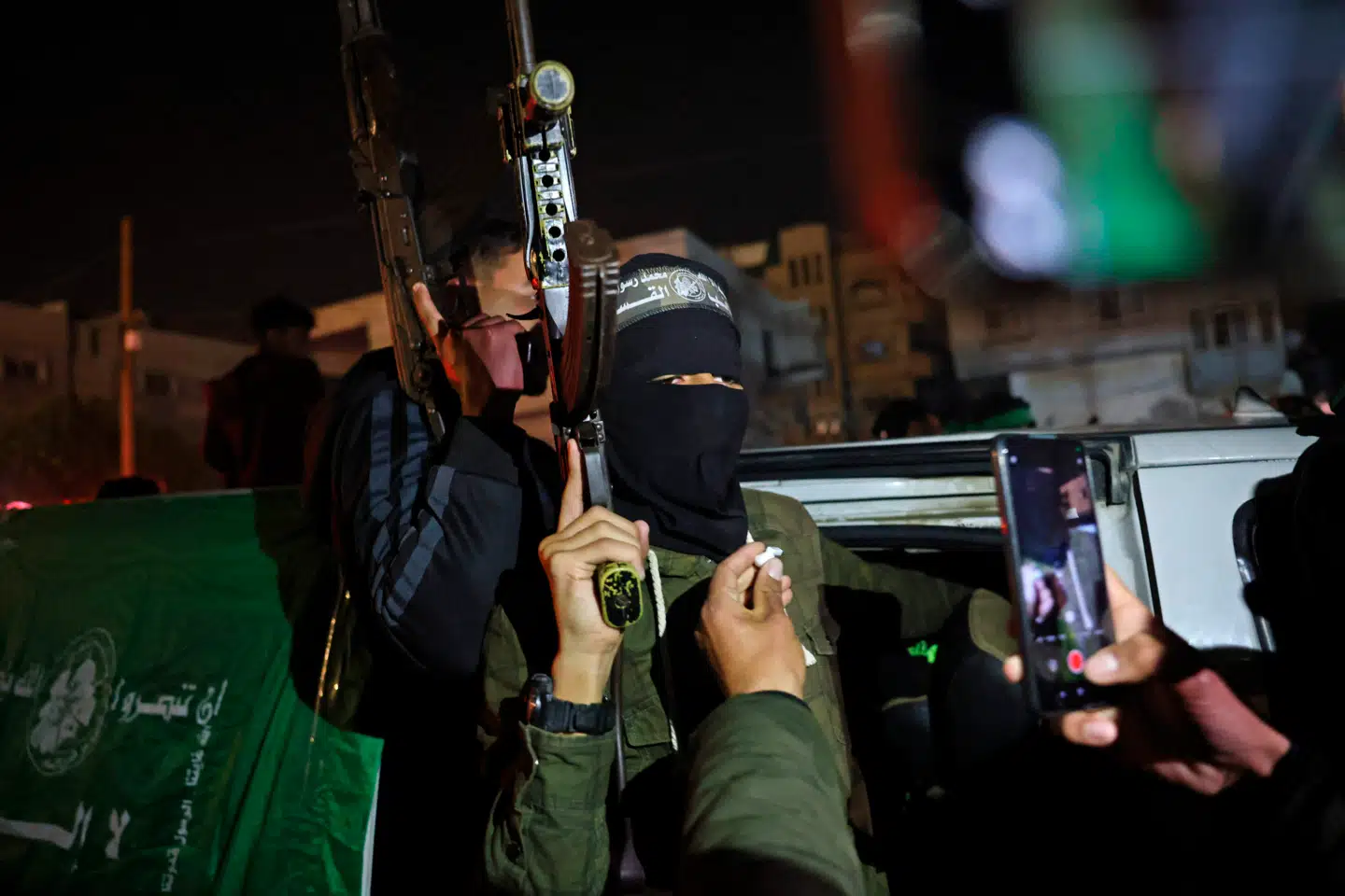 Medlem af Hamas' våbnede styrke, Ezzedine al-Qassam-brigaden, i Khan Yunis i den sydlige Gazastribe. Foto: Bashar Taleb, Scanpix