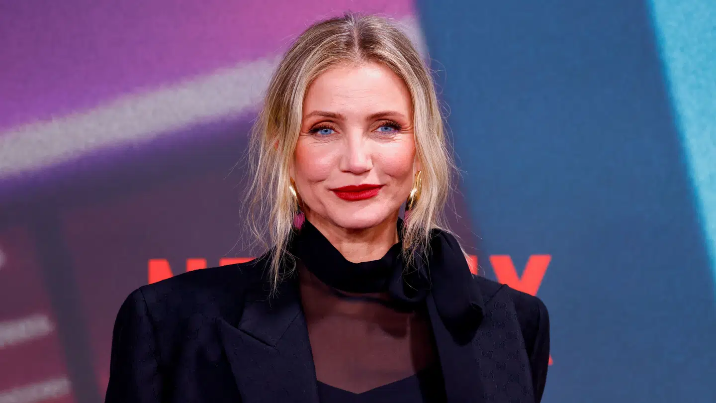 Cameron Diaz poserer på den røde løber i forbindelse med premieren på 'Back In Action.'