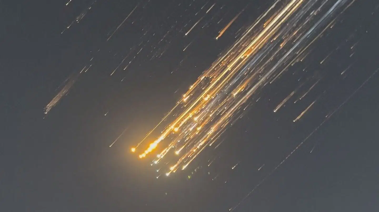Orange balls of light fly across the sky as debris from a SpaceX rocket launched in Texas is spotted over Turks and Caicos Islands, January 16, 2025 in this screen grab obtained from social media video. Marcus Haworth@marcusahaworth/via REUTERS THIS IMAGE HAS BEEN SUPPLIED BY A THIRD PARTY. MANDATORY CREDIT.NO RESALES.NO ARCHIVES.