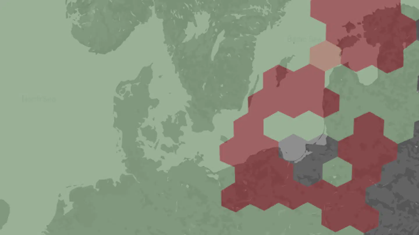 Her ses oversigt over, hvor der fredag var GPS-forstyrrelser i og omkring Østersøen.