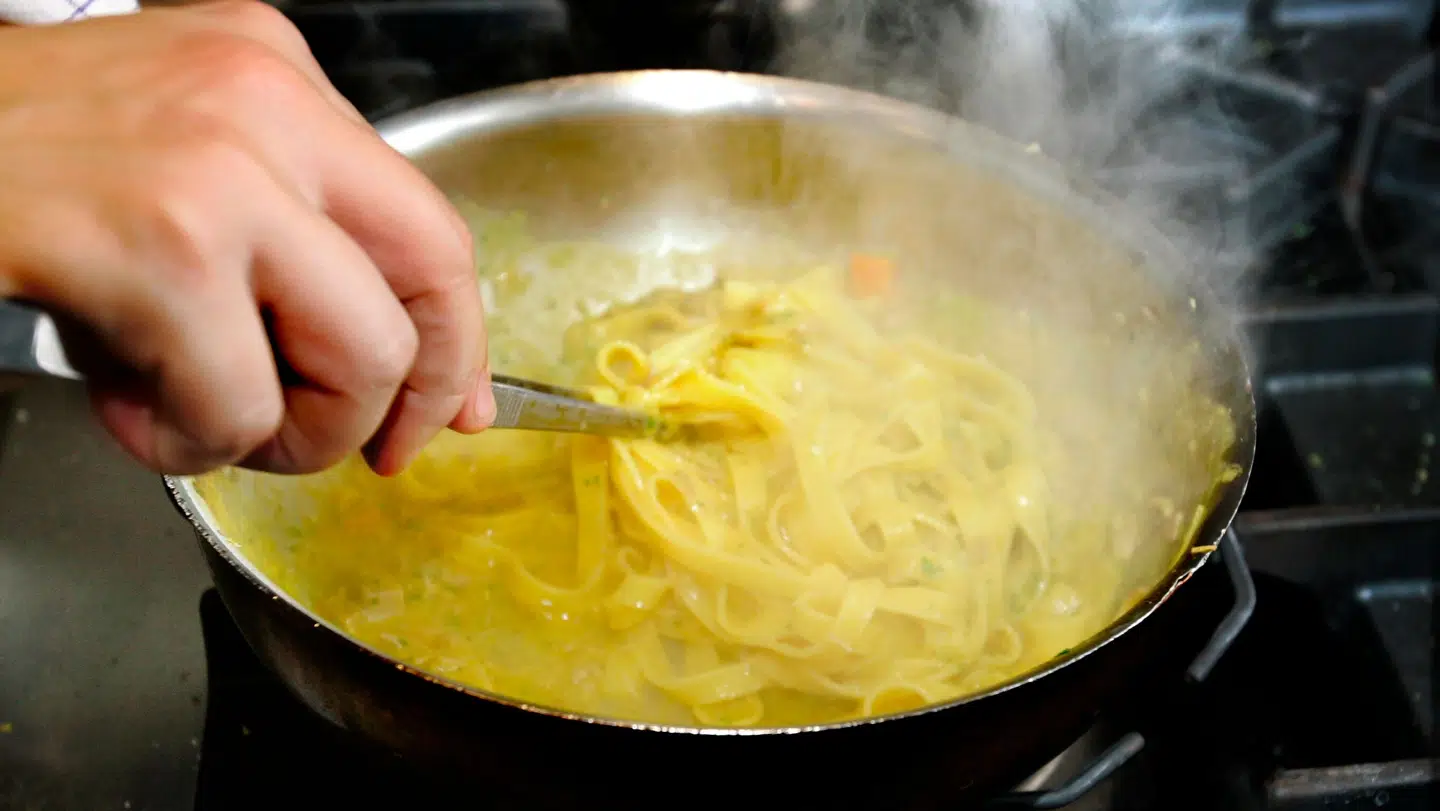 Hvis man er til pasta og kødsovs, men gerne gad at have et grøntsagsfrit alternativ, så læs med her. (Foto: Bax Lindhardt/Scanpix 2017)