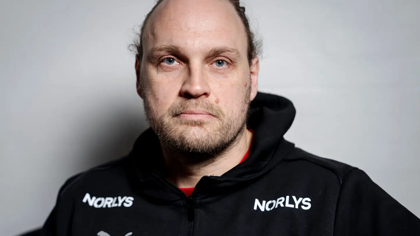 Henrik Møllgaard under mediedag med Danmarks herrehåndboldlandshold på Hotel Marienlyst i Helsingør fredag den 3. januar 2025.