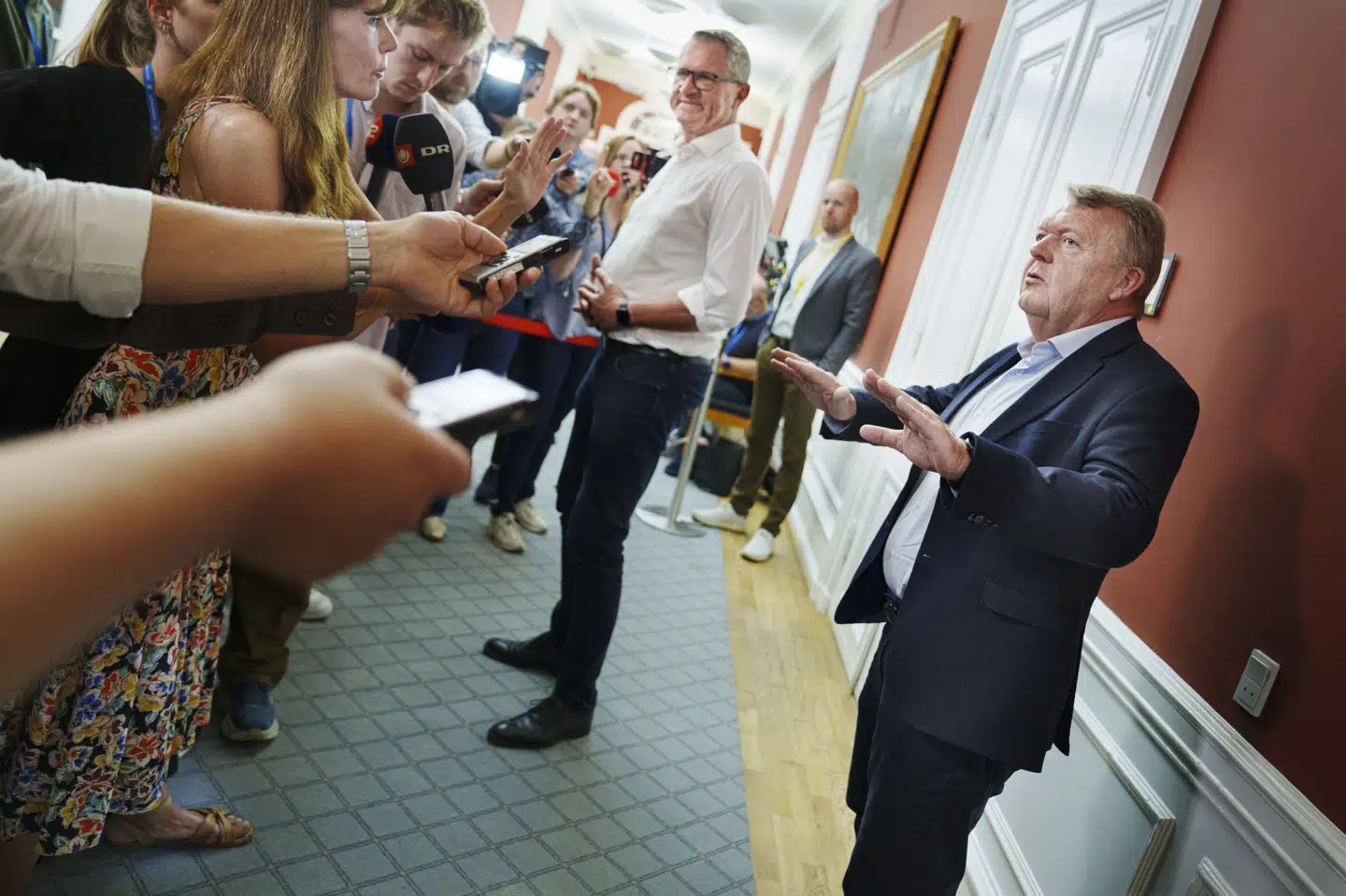 Partistifter og formand Lars Løkke Rasmussen forsvarede sig undervejs i sagen og sagde blandt andet, at "alt, hvad vi har oplevet, er første gang, og det kan man så klandre os for. Pludselig var der en medarbejder, der var gravid. Hov! Hvad gælder? Altså, vi har jo ikke nogen politik". (Arkivfoto).