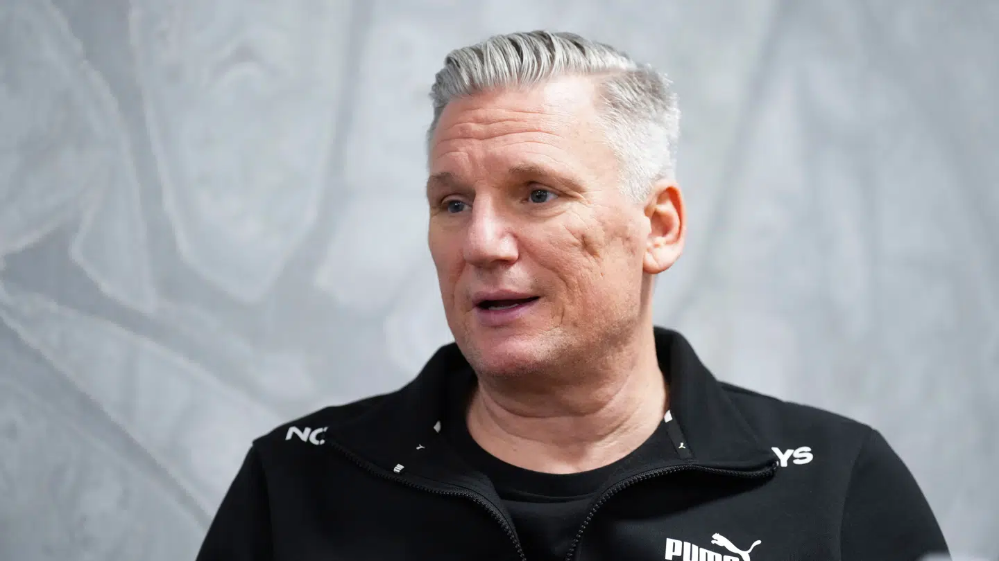 Nikolaj Jacobsen under håndboldherrernes pressemøde i Herning mandag den 13. januar 2025.. (Foto: Claus Fisker/Ritzau Scanpix)