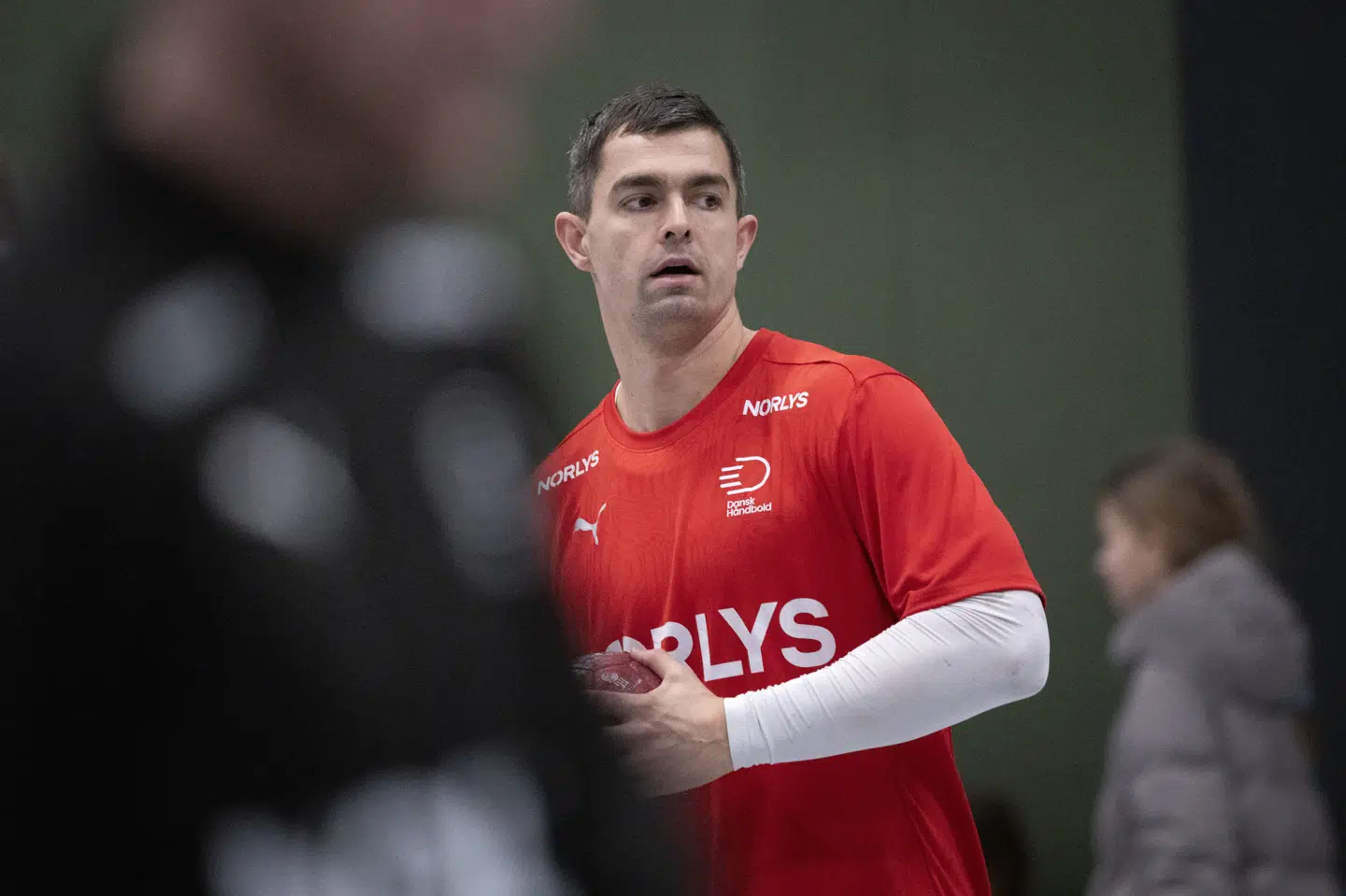 Rasmus Lauge er tilbage på det danske landshold mod Tyskland. (Arkivfoto).