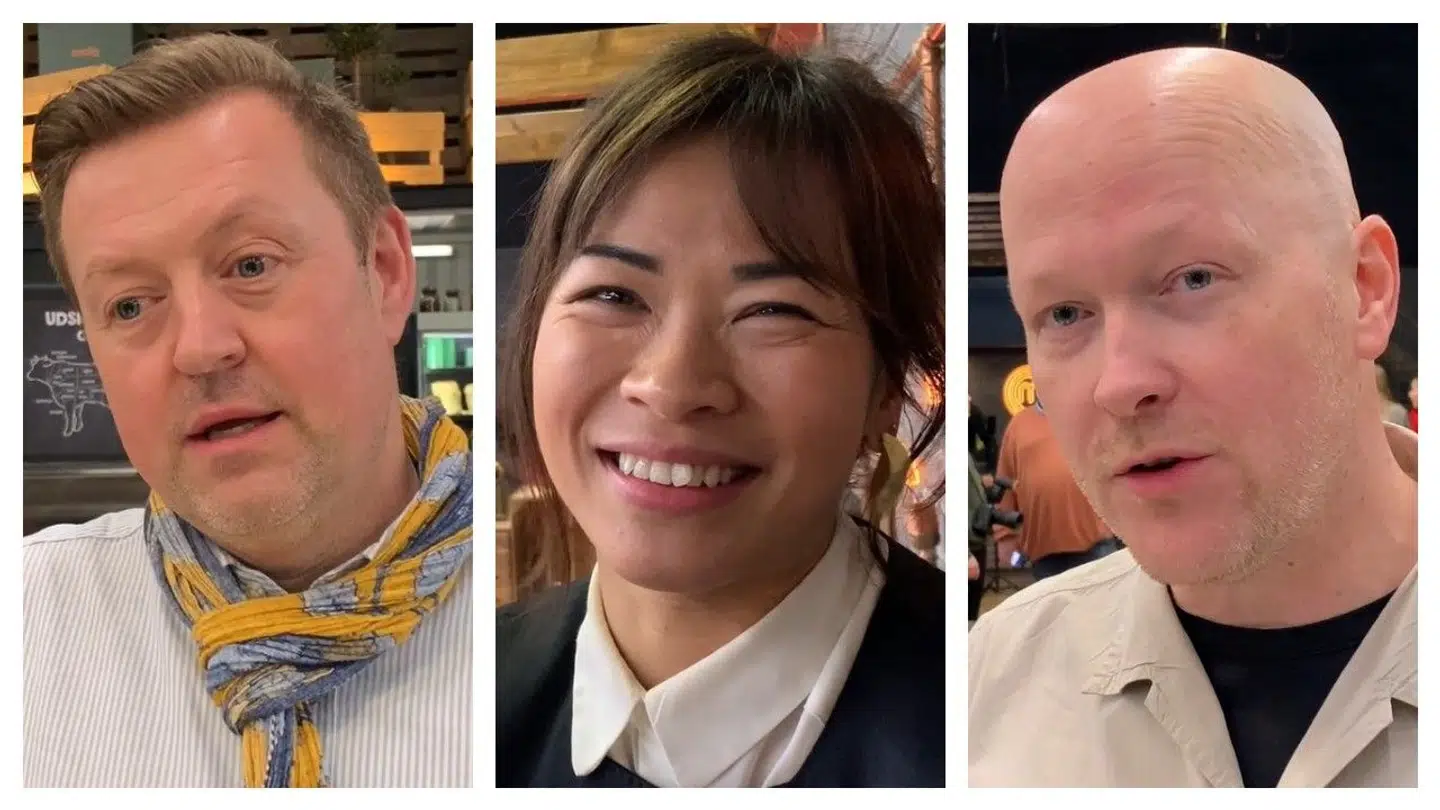 De tre dommere i årets udgave af 'Masterchef'.