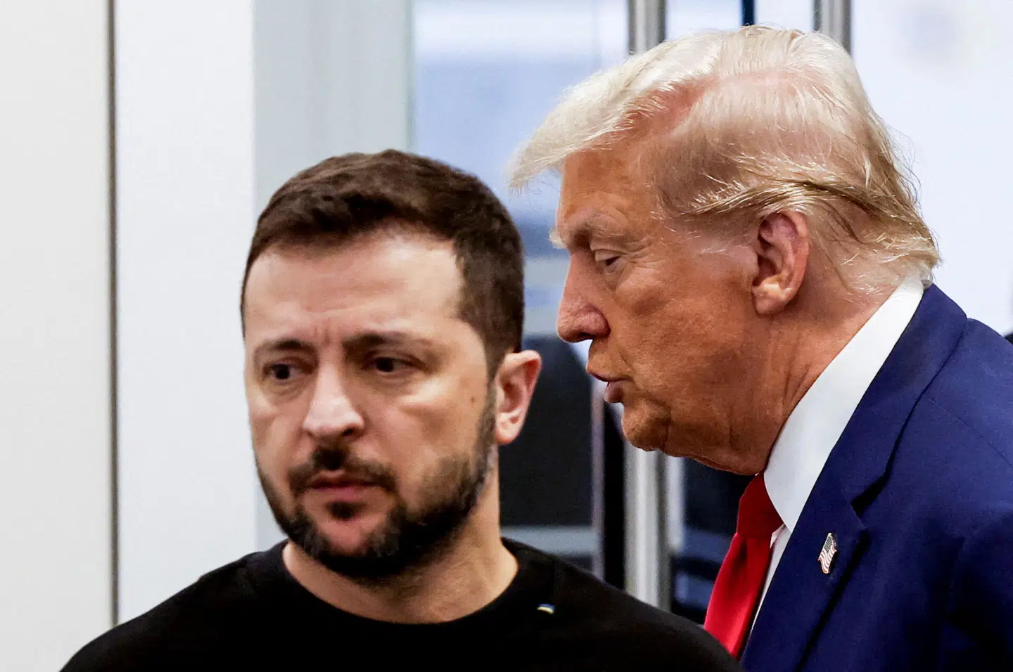 Donald Trump og Volodymyr Zelenskyj under deres møde i Trump Tower i september 2024. Arkivfoto: Shannon Stapleton, Scanpix