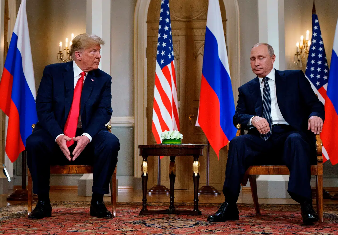 Trump og Putin i Helsinki 16. juli 2018. Trump har nu tre gange på få dage truet Rusland på økonomien. Men han har tydeligvis ikke forstået, hvad der betyder mest for Putin.