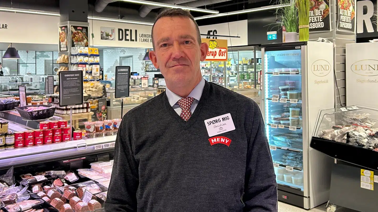 Christian Kragbøll er købmand i Meny på Borups Allé på Frederiksberg.