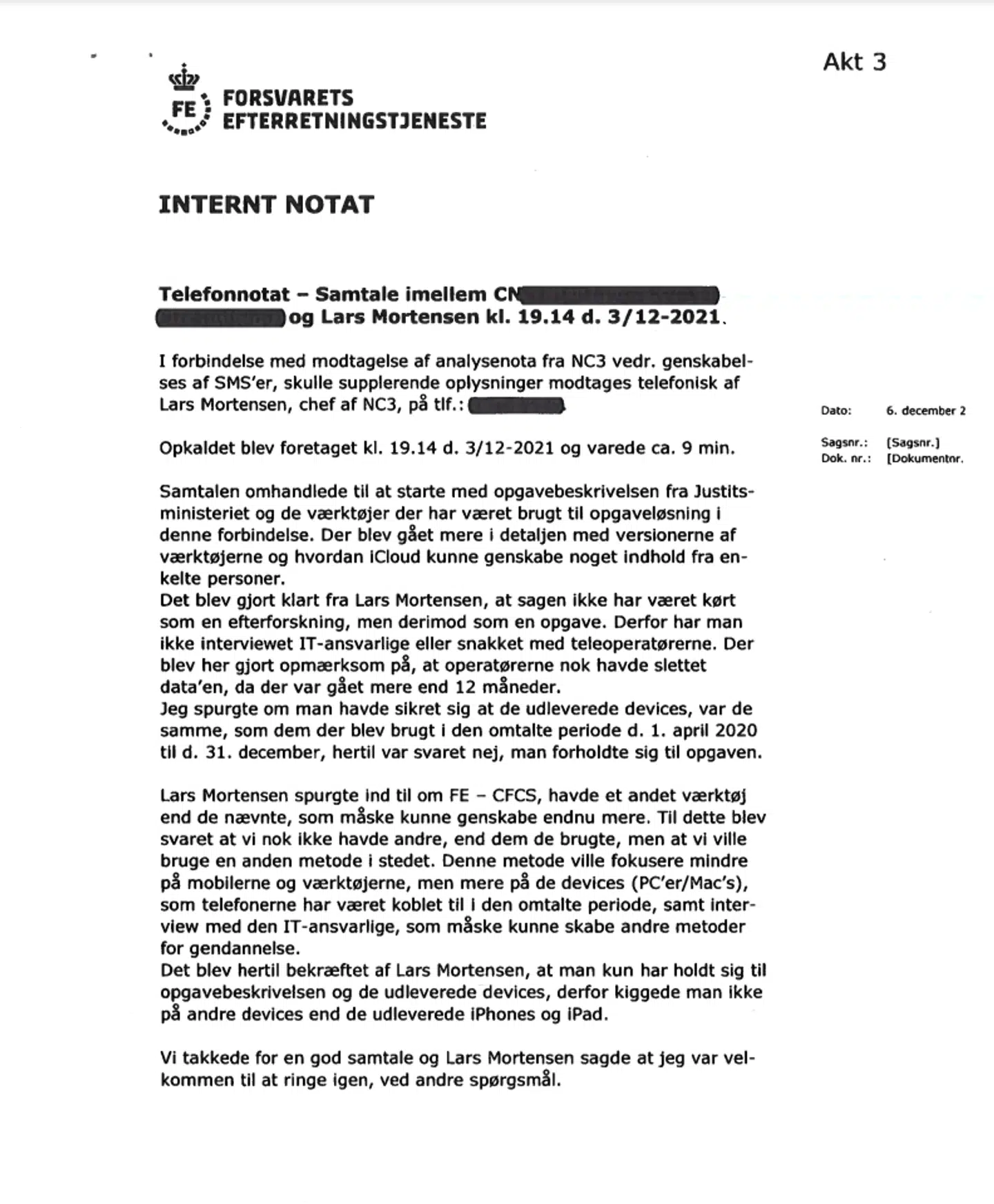 FE nægtede i 674 dage at udlevere indholdet af notatet til B.T. Men efter B.T. klagede til ombudsmanden, skete det alligevel. Foto: Jacob Friberg