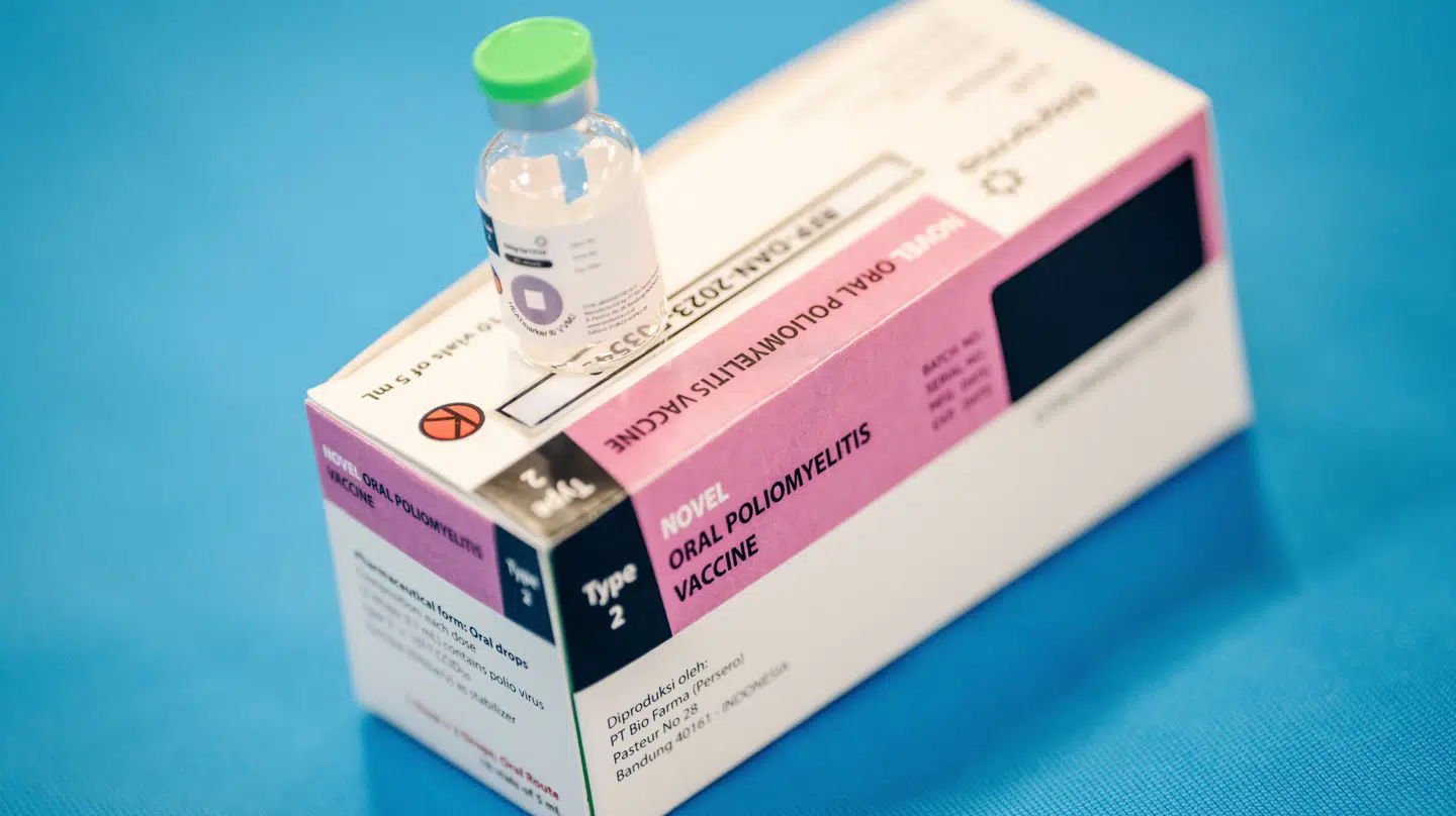 Poliovaccine på Unicefs Verdenslager i København fredag den 4. oktober 2024. (Foto: Mads Claus Rasmussen/Ritzau Scanpix)