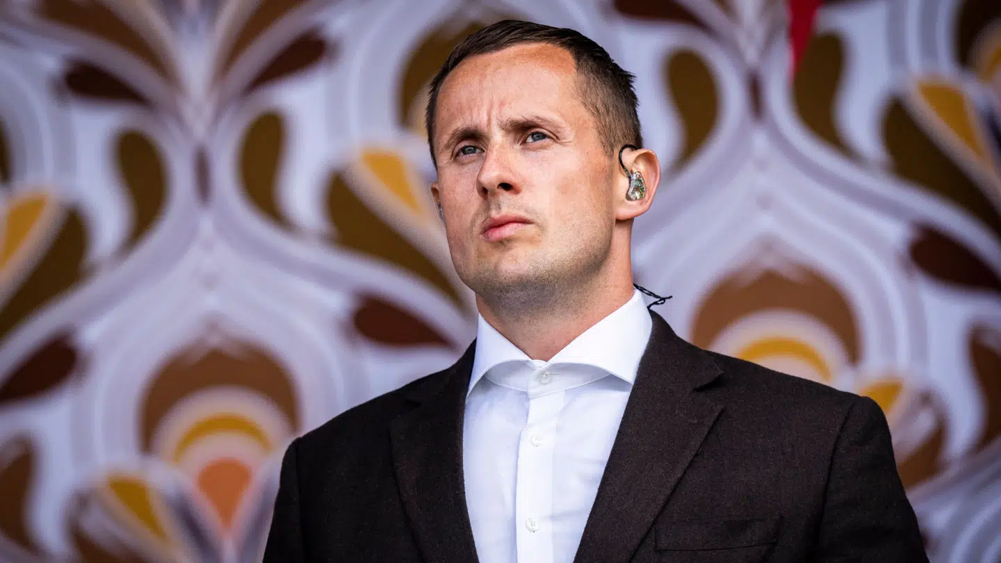 Benjamin Hav under en koncert på Grøn i 2023.