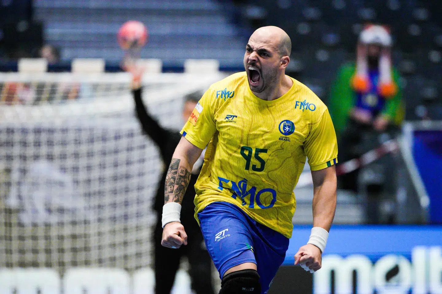 Gustavo Rodrigues og resten af brasilianerne får kamp til tænderne, når de i VM-kvartfinalen skal møde Danmark. (Arkivfoto).