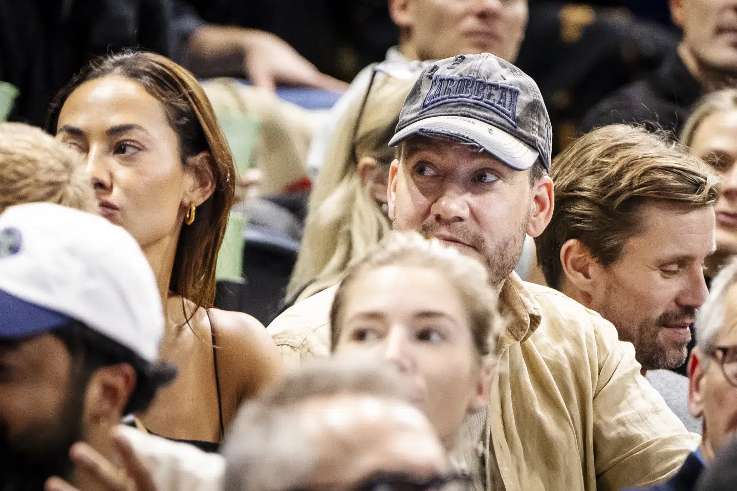 Nicklas Bendtner og Sus Wilkins har dannet par i mere end et år. Her er de til tenniskamp i Royal Arena i København. (Arkivfoto).