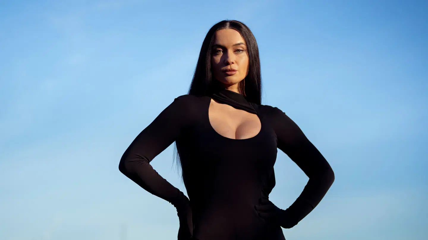 Irina Olsen ved TV 2 pressemøde på realityserien 'Spillet' på Langelinie Pavillonen i København, onsdag den 15. januar 2025. (Foto: Ida Marie Odgaard/Ritzau Scanpix)