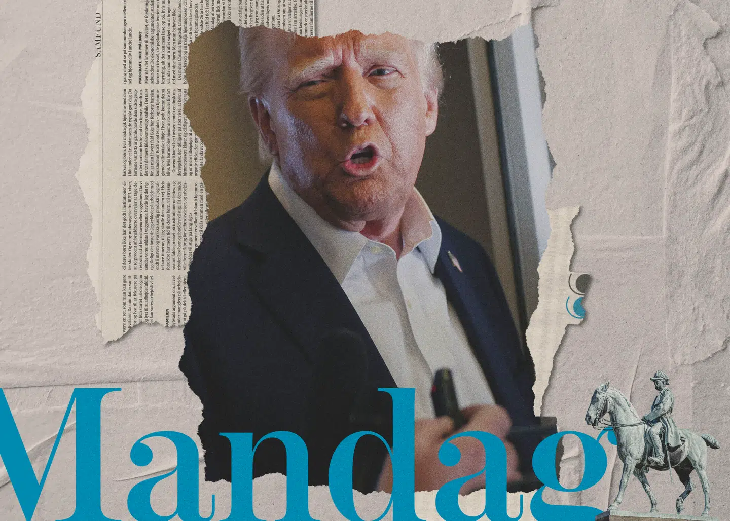 Collage: Collage: Mai-Britt Bernt Jensen. Foto: Leah Millis, Scanpix