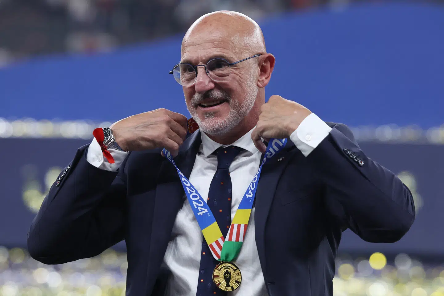 Luis de la Fuente sørgede for eufori i Spanien efter EM-sejren i sommer. (Arkivfoto).