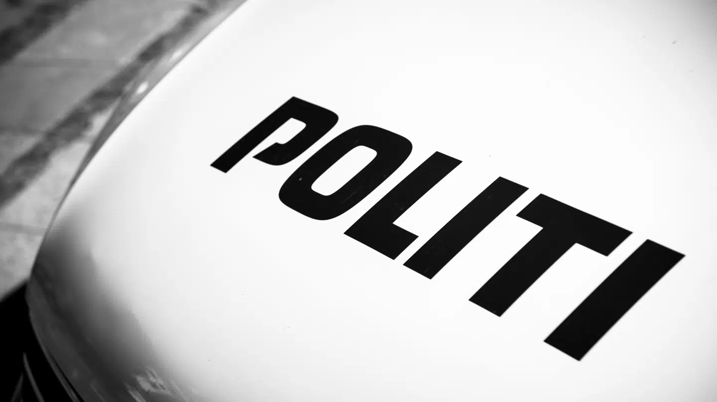 Arkivfoto af politibil