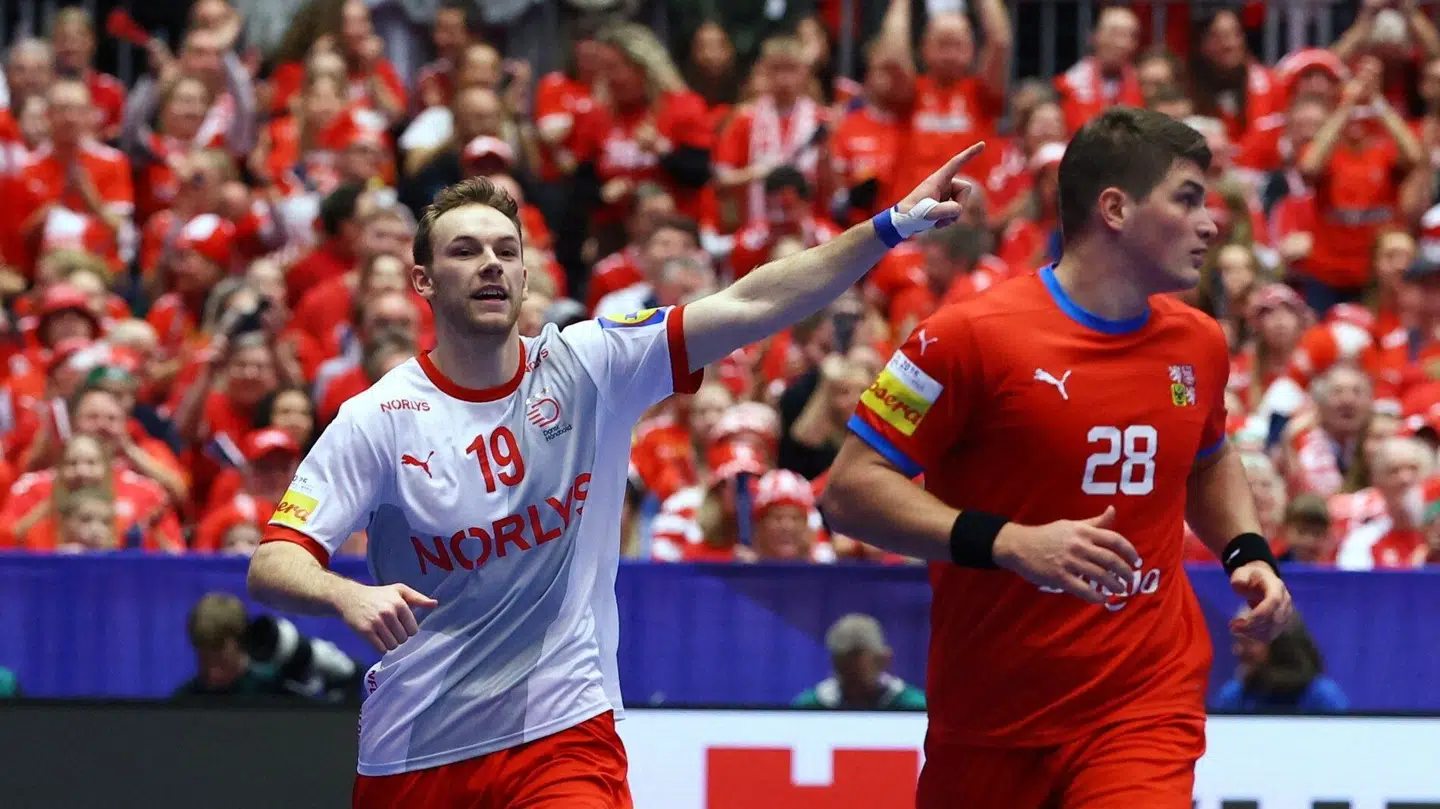 Mathias Gidsel var i hopla mod Tjekkiet.